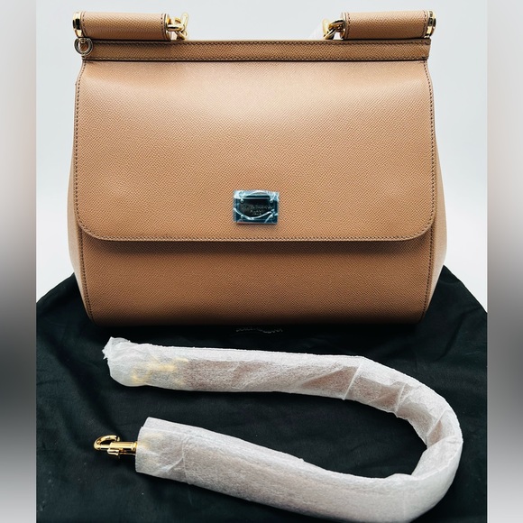Authentic DOLCE & GABBANA large Sicily leather top handle, handbag. Brand New. - Picture 12 of 15
